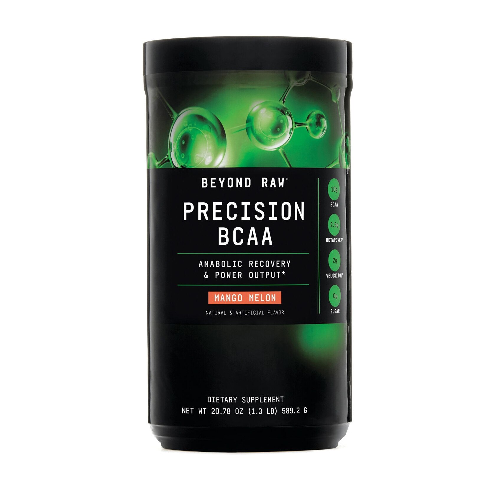 BCAA Beyond Raw Precision, aroma de Mango si Pepene Galben, 598.5 g