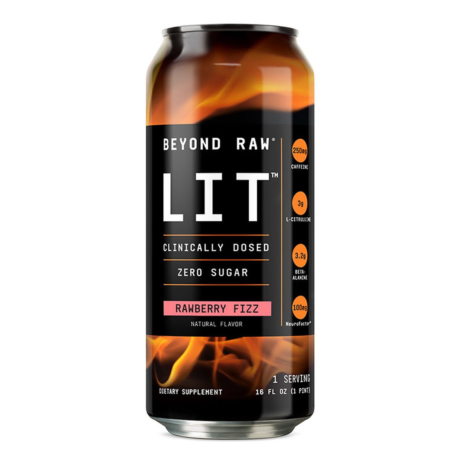 Bautura Pre-Workout RTD Beyond Raw® LIT™ GNC, Fructe de Padure, 473ml