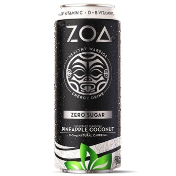 Bautura Energizanta ZOA Energy Drink Zero, aroma de Cocos si Ananas, 473ml Bautura Energizanta ZOA Energy Drink Zero, aroma de Cocos si Ananas, 473ml