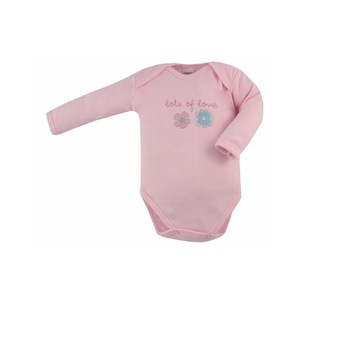 Body cu maneca lunga pentru fete Koala Flower A01-034, Roz 56088 Body cu maneca lunga pentru fete Koala Flower A01-034, Roz 56088