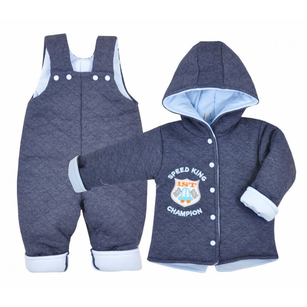 Compleu 2 piese iarna pentru baieti Koala 05-520B-68, Bleumarin 68 CM