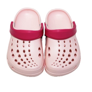 Saboti pentru plaja, roz deschis cu roz fucsia Saboti pentru plaja, roz deschis cu roz fucsia