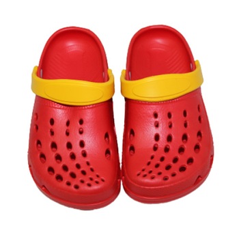 Saboti pentru plaja, rosu cu galben Saboti pentru plaja, rosu cu galben