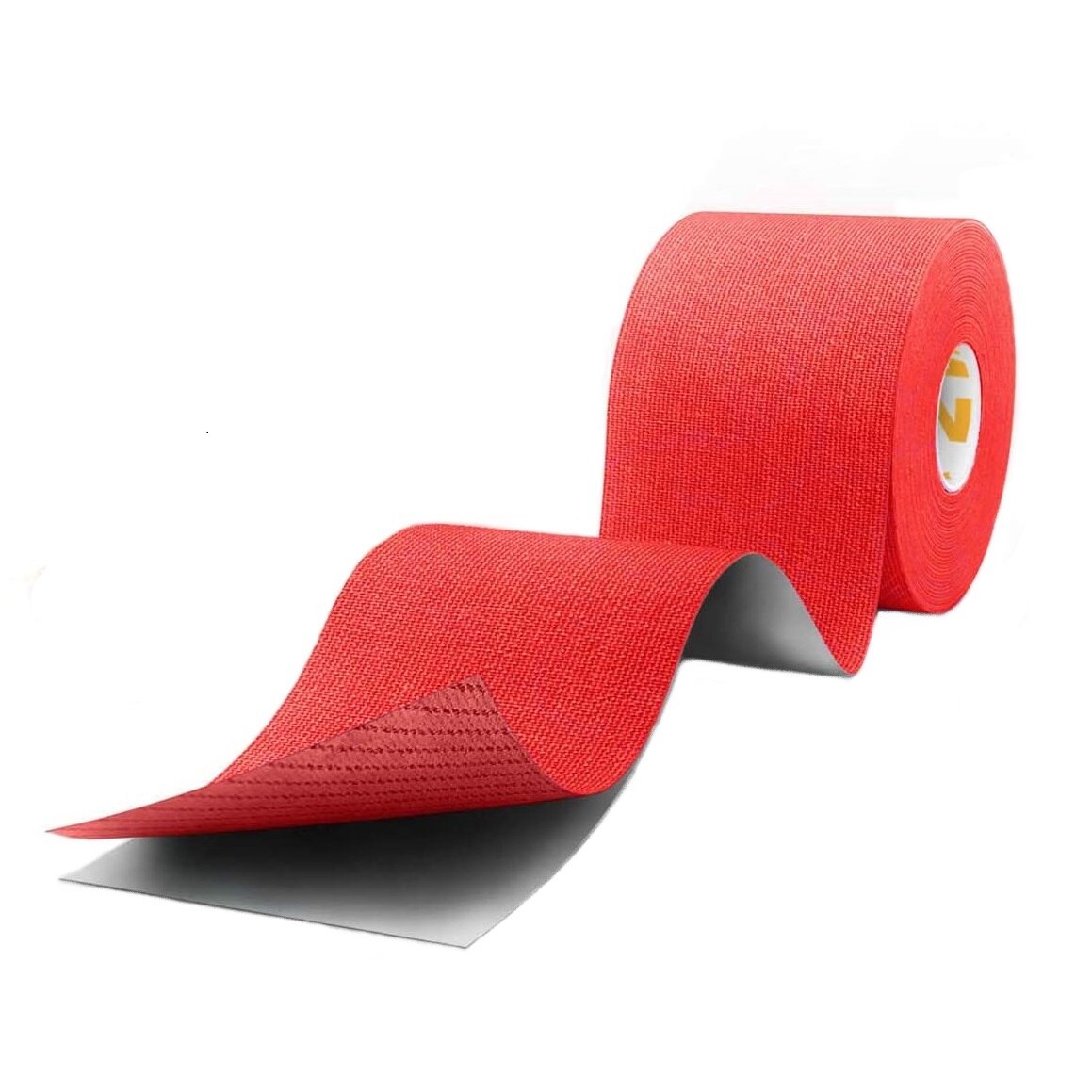 Banda kinesiologica culoare Rosu, cu extra adeziv, Bumbac si Elastan, 5cm x 5m