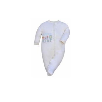 Salopeta cu maneca lunga pentru fete Koala Flower A01-023C, Crem 56 cm Salopeta cu maneca lunga pentru fete Koala Flower A01-023C, Crem 56 cm