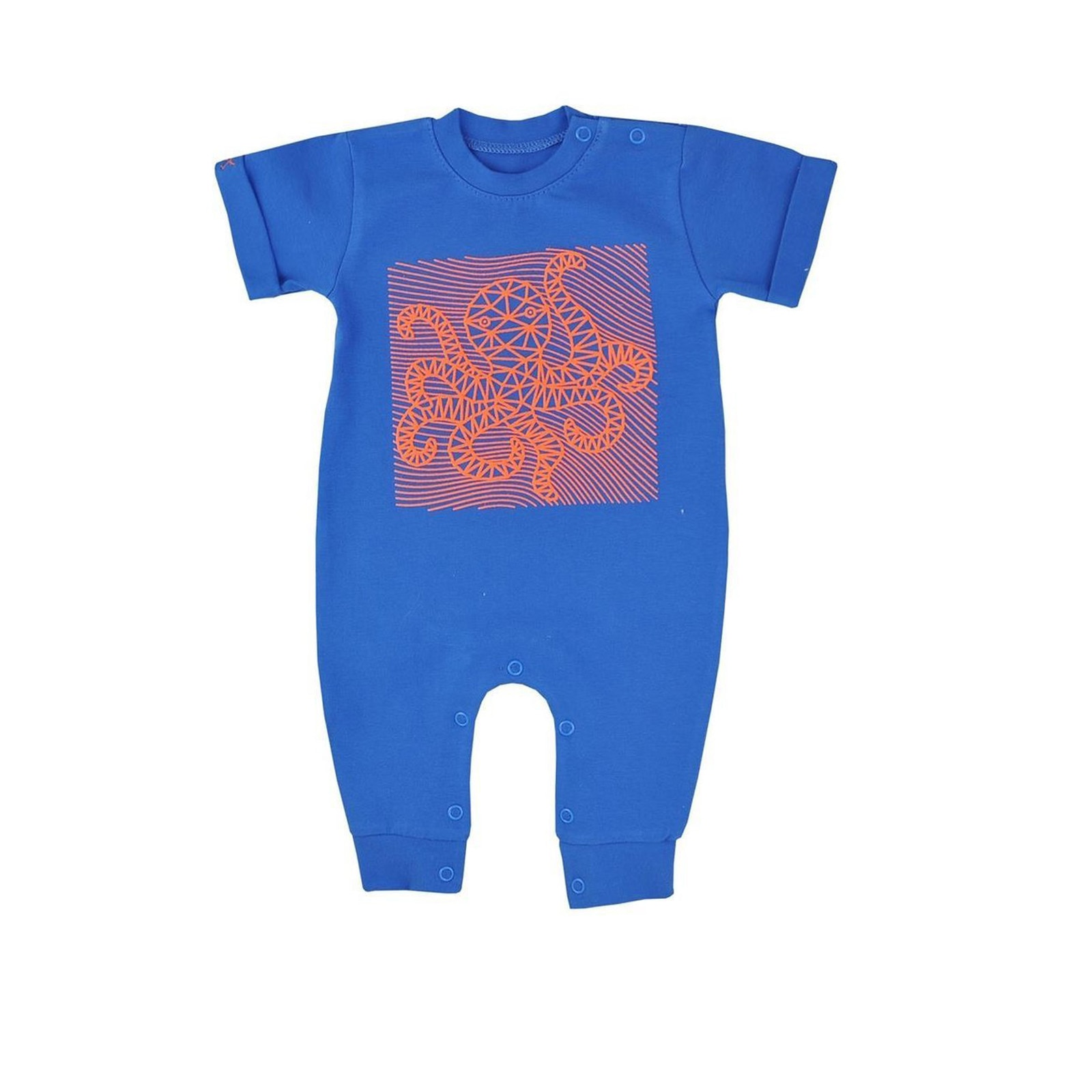 Salopeta cu maneca scurta pentru baieti Koala Osmiornica 08-534B, Bleumarin 68 cm