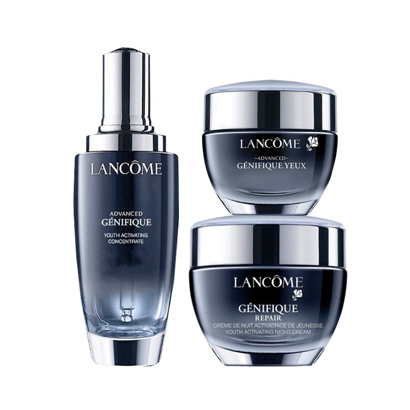 Set Lancôme Serum Genifique (Ser Genifique 100 ml, Crema de noapte Genifique 50 ml, Crema pentru ochi Genifique 15 ml) Lancome