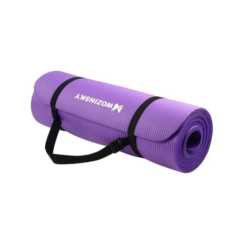 Saltea Fitness Anti Alunecare 181cm X 63cm X 1cm Grosime , Husa De Transport , Mov