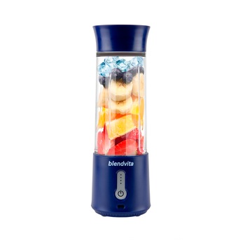 Mini Blender Portabil, BlendVita Pro, 500ML, 4000mAh, 18.000rpm, Albastru Mini Blender Portabil, BlendVita Pro, 500ML, 4000mAh, 18.000rpm, Albastru