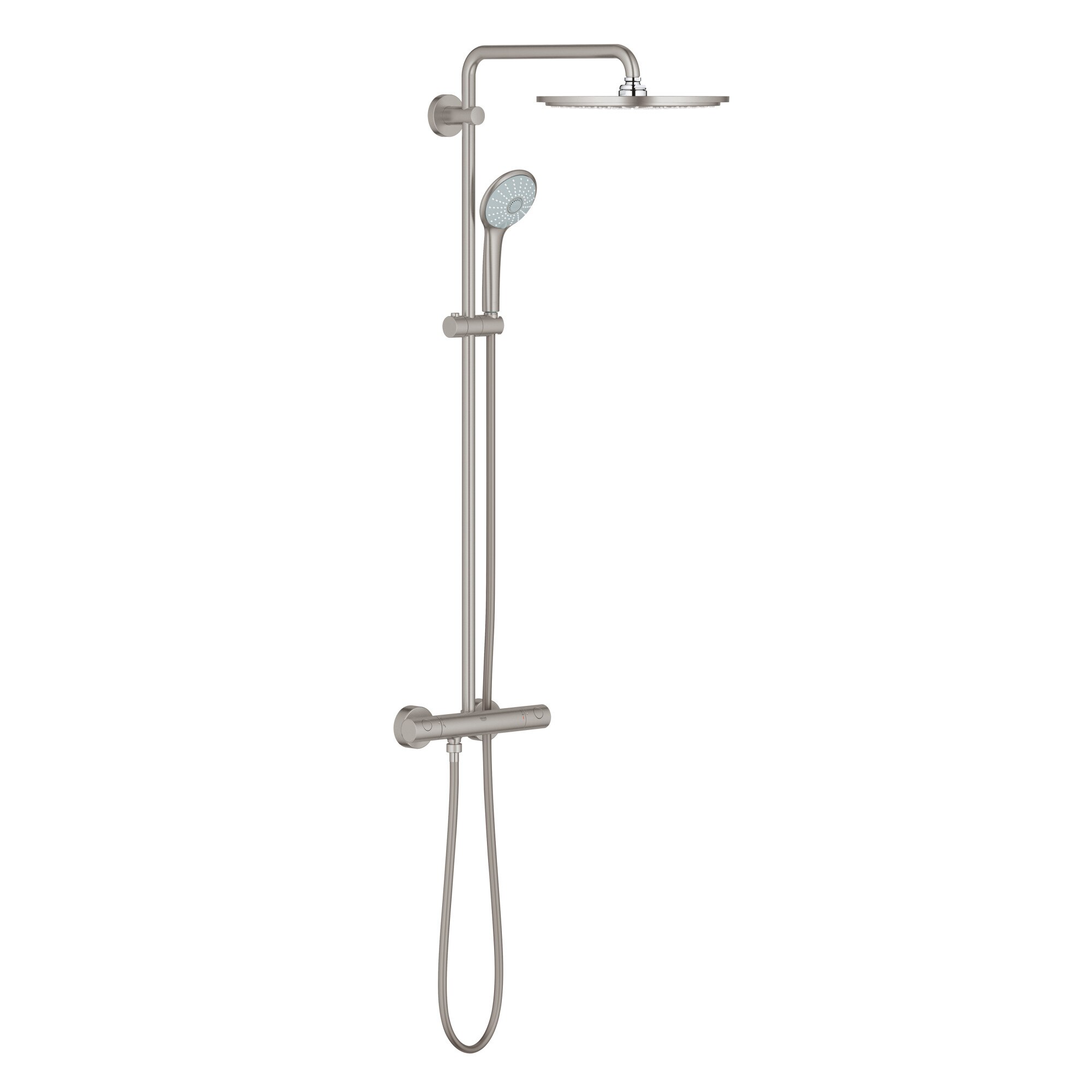 Sistem de dus Grohe Euphoria 310 26075DC0, 1/2'', aparent, termostat, 310 mm, anti-oparire, supersteel