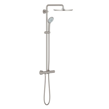 Sistem de dus Grohe Euphoria 310 26075DC0, 1/2'', aparent, termostat, 310 mm, anti-oparire, supersteel Sistem de dus Grohe Euphoria 310 26075DC0, 1/2'', aparent, termostat, 310 mm, anti-oparire, supersteel