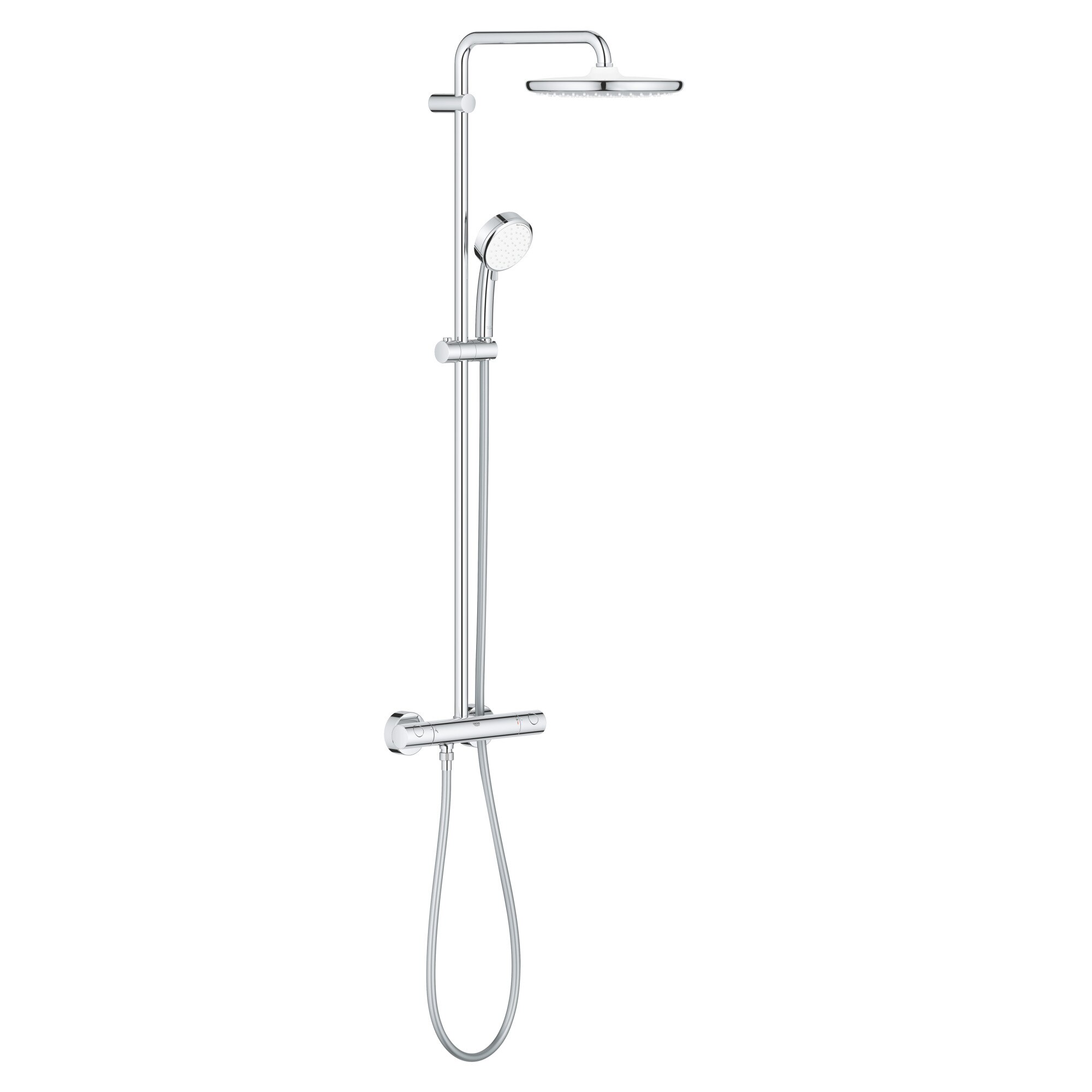 Sistem de dus Grohe Tempesta Cosmopolitan 250 26670000, 1/2'', aparent, termostat, 250 mm, crom