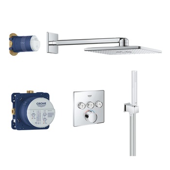 Sistem de dus Grohe SmartControl 34712000, 1/2'', incastrat, termostat, psuh&turn, crom Sistem de dus Grohe SmartControl 34712000, 1/2'', incastrat, termostat, psuh&turn, crom