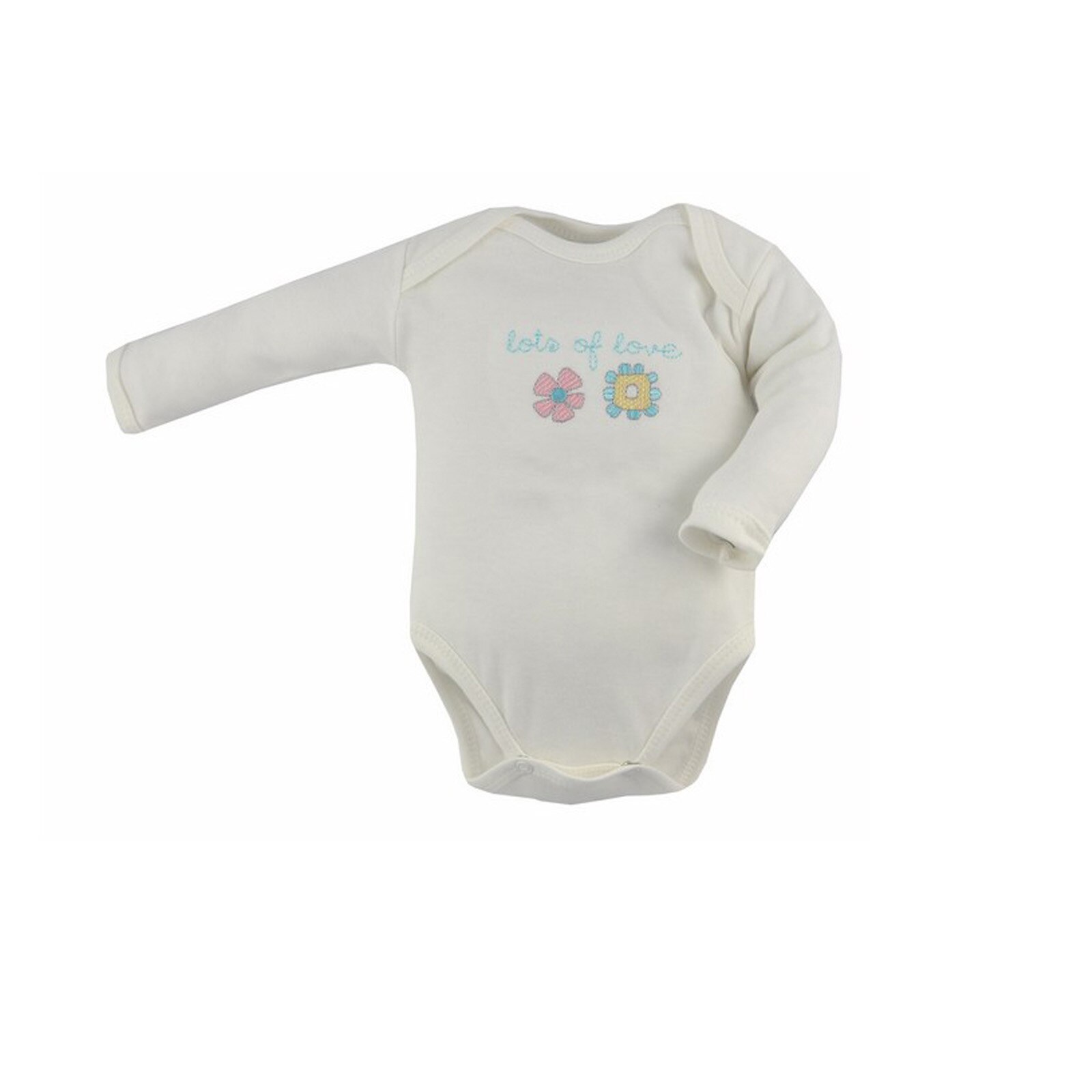 Body cu maneca lunga pentru fete Koala Flower A01-033C1, Crem 56083