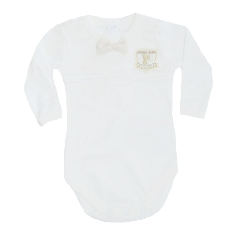 Body elegant pentru baieti Mini Junior 4207, Alb 80 cm