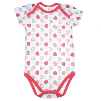 Body cu maneca scurta pentru fete Koala Truskawka 04-385R1-86-cm, Rosu 86 CM Body cu maneca scurta pentru fete Koala Truskawka 04-385R1-86-cm, Rosu 86 CM