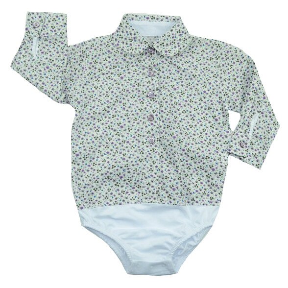 Body tip camasa pentru fete Mini Bimbi MNBEF10-1, Multicolor 86 CM Standard