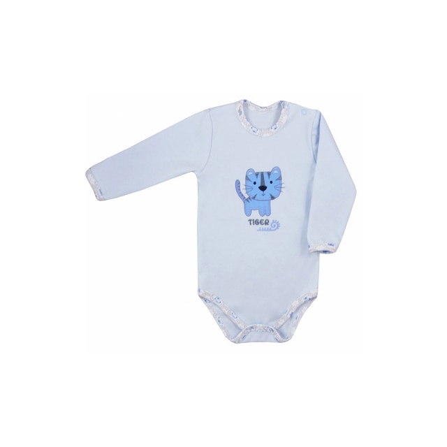 Body cu maneca lunga pentru baieti Koala Dzungla 05-738-AL, Albastru 80 cm