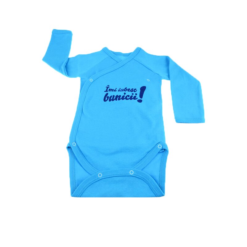 Body cu maneca lunga pentru baieti Mini Bimbi BMB-13AL, Albastru 25964