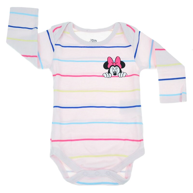 Body cu maneca lunga pentru fete E Plus M Minnie Mouse 51017937-80-cm, Roz 80 CM