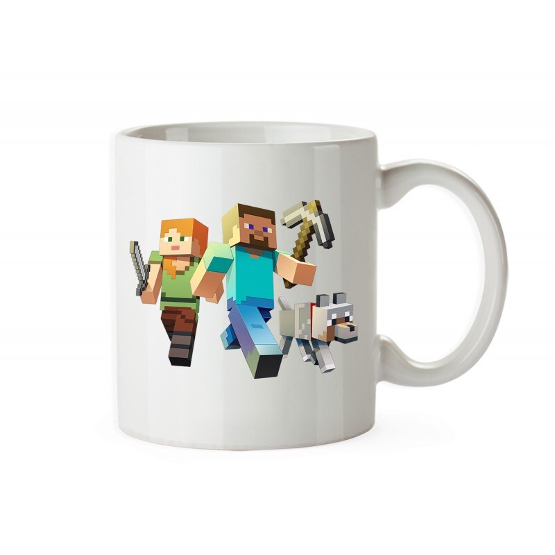 Cana Minecraft Alex and Steve M2, 330ml , mug163, Multicolor