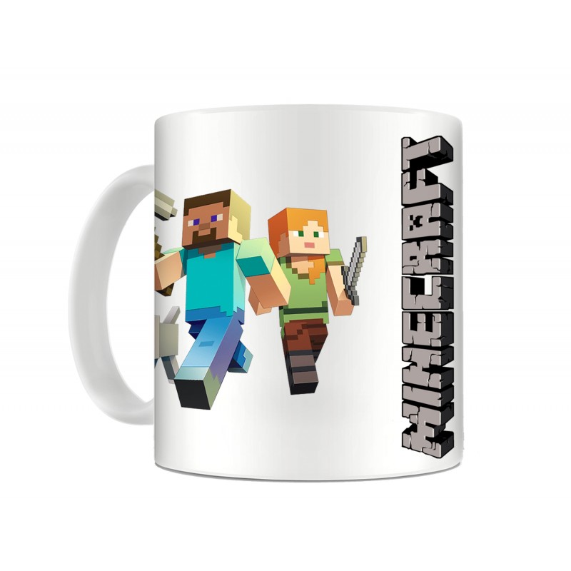 Cana Minecraft Alex and Steve M3, 330ml , mug164, Multicolor
