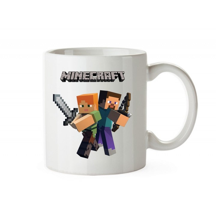 Cana Minecraft Alex and Steve M4, 330ml, mug167, Multicolor
