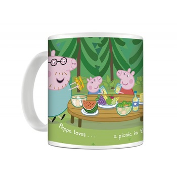Cana Peppa Pig Picnic , 330ml , mug185, Multicolor Cana Peppa Pig Picnic , 330ml , mug185, Multicolor