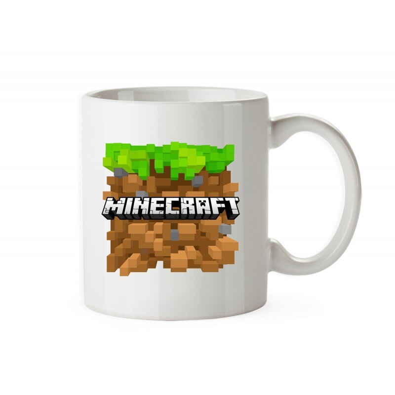 Cana Minecraft Grass Block , 330ml , mug190, Multicolor