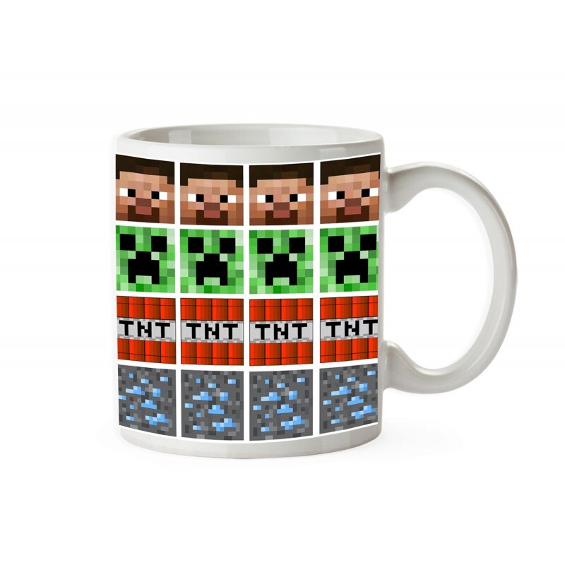 Cana Minecraft Textures , 330ml , mug193, Multicolor