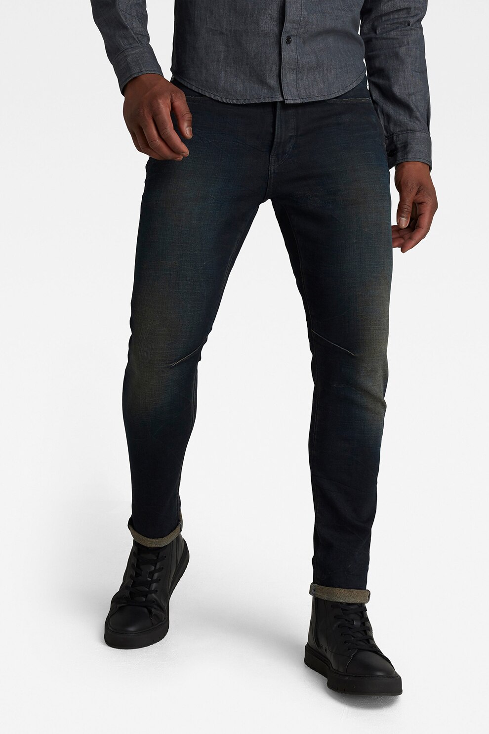 G-Star RAW, Blugi skinny D-Staq, Albastru inchis