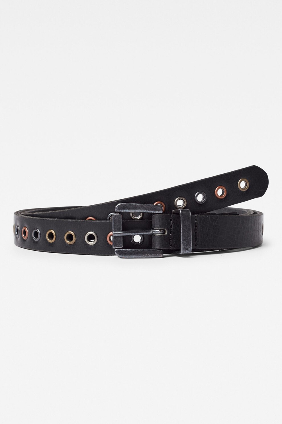G-Star RAW, Curea de piele cu anouri metalice Khoma
