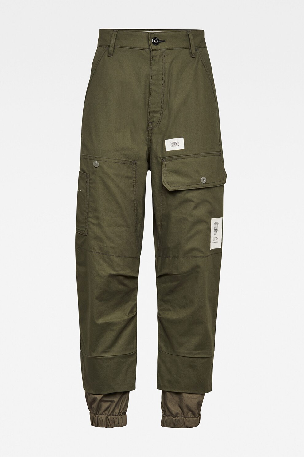 G-Star RAW, Pantaloni cargo boyfriend conici, Verde militar, 27