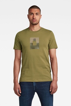 G-Star RAW, Tricou slim fit de bumbac organic Box Glaw, Verde oliv, S G-Star RAW, Tricou slim fit de bumbac organic Box Glaw, Verde oliv, S