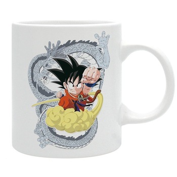 Cana - Dragon Ball Z - Goku and Shenron, Ceramica, 320 ml, Alb Cana - Dragon Ball Z - Goku and Shenron, Ceramica, 320 ml, Alb