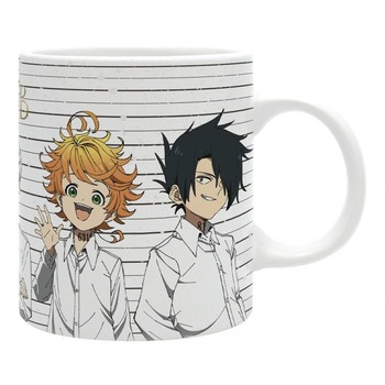 Cana - The Promised Neverland - Orphelins, Ceramica, 320 ml, Alb Cana - The Promised Neverland - Orphelins, Ceramica, 320 ml, Alb