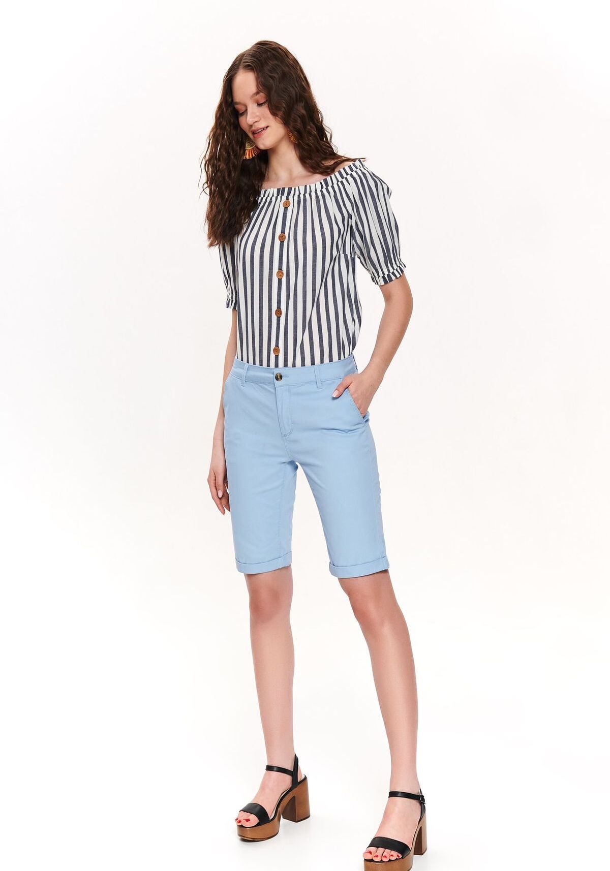 Pantaloni scurti femei, TOP SECRET, SSZ0915, Albastru deschis