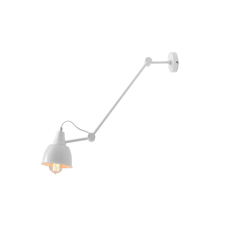 Lampa de perete Homemania, Metal, 13.5 x 13.5 x 86 cm, E27, 60W, Alb