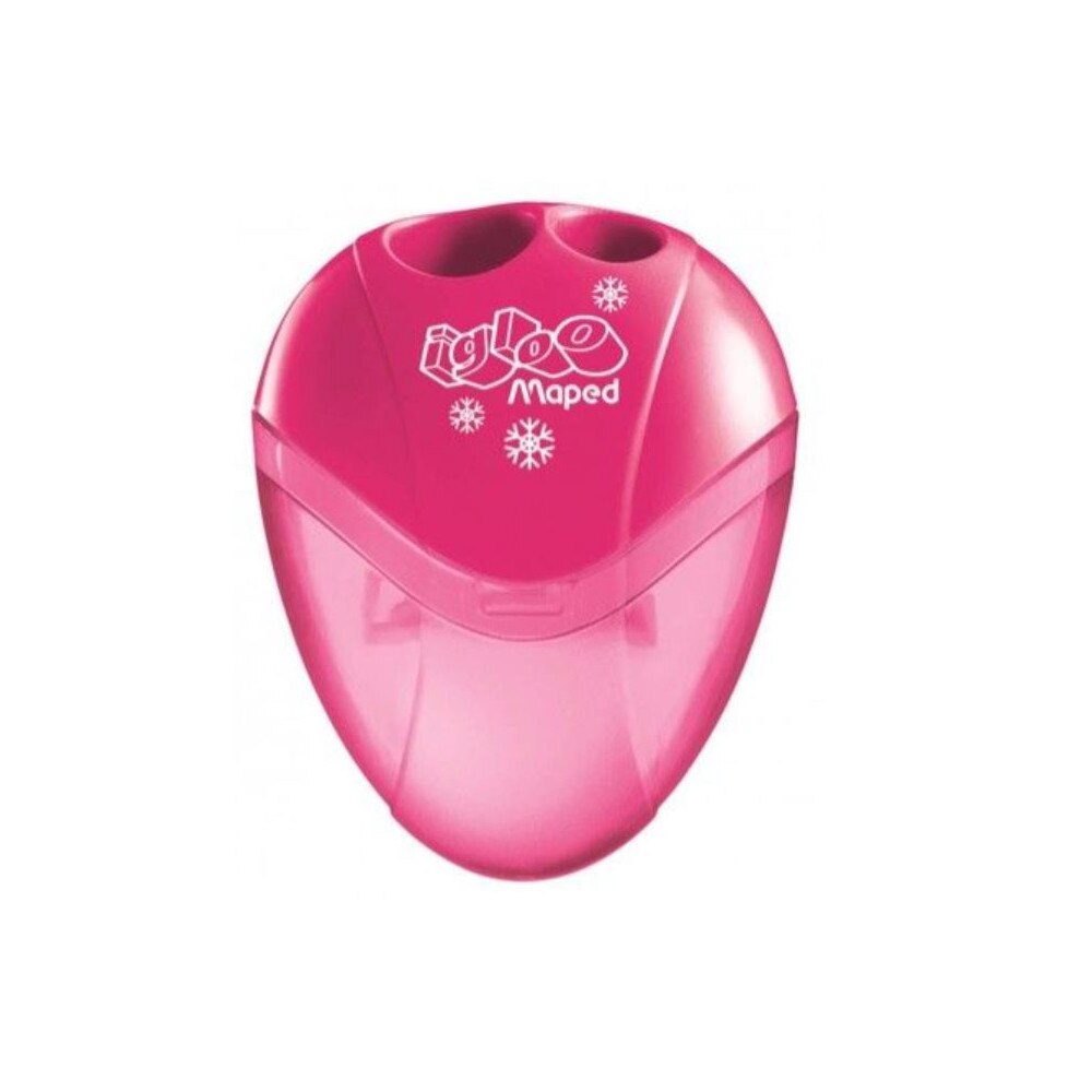 Ascutitoare dubla Maped I-gloo cu rezervor, plastic, Roz