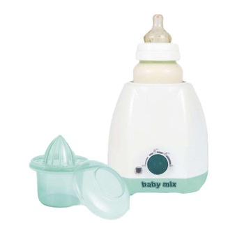 Incalzitor electric cu storcator manual pentru biberon BabyMix 917491, Verde Incalzitor electric cu storcator manual pentru biberon BabyMix 917491, Verde