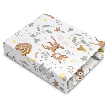 Cearceaf cu elastic pentru saltea 60 x 120 cm Sensillo 388496, Multicolor Cearceaf cu elastic pentru saltea 60 x 120 cm Sensillo 388496, Multicolor