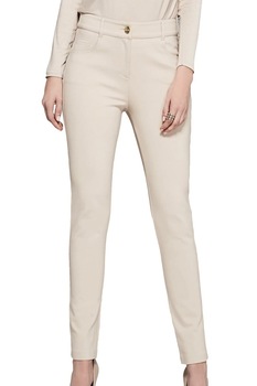 Pantaloni din Tesatura cu talie inalta pentru femei, Marciano by Guess, Bej, 6 US Pantaloni din Tesatura cu talie inalta pentru femei, Marciano by Guess, Bej, 6 US