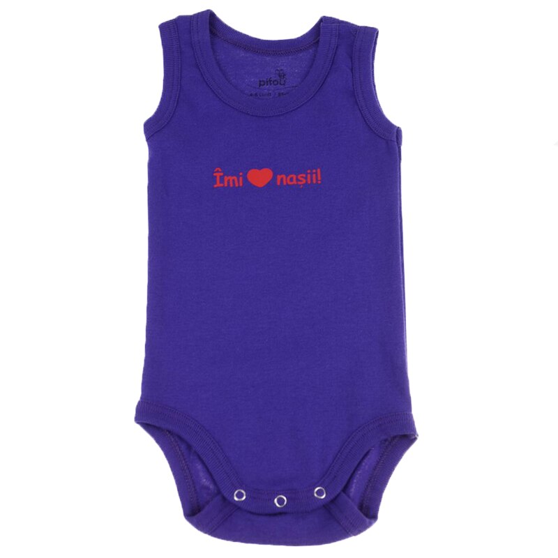 Body tip maiou pentru fete Pifou Model 5 BMF1-M2, Mov 66-70 cm