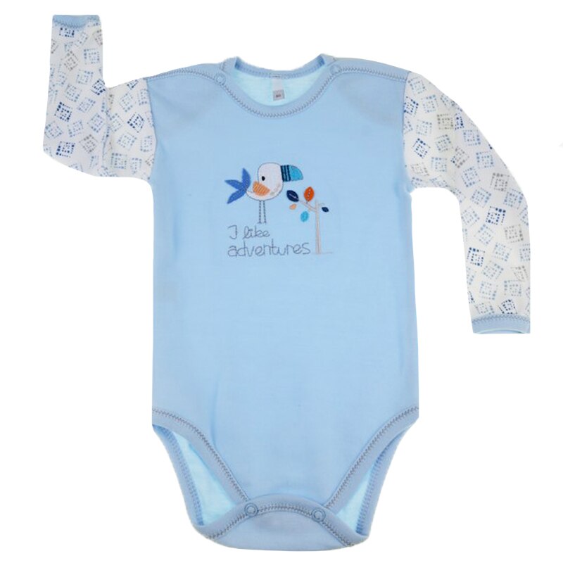Body cu maneca lunga pentru baieti Koala Tajemniczy Ogrod 04-225A, Albastru 80 cm