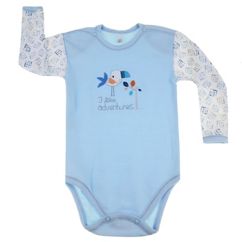 Body cu maneca lunga pentru baieti Koala Tajemniczy Ogrod 04-225A, Albastru 80 cm Body cu maneca lunga pentru baieti Koala Tajemniczy Ogrod 04-225A, Albastru 80 cm