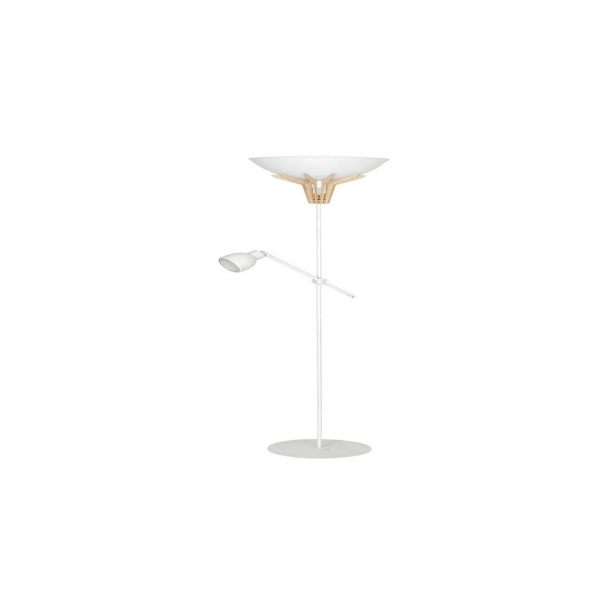 Lampa de podea Homemania Lilus, 47 x 37 x 170 cm, 2 x E27, 60W, Alb