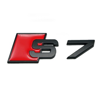 Emblema S7 spate portbagaj Audi,Negru matt Emblema S7 spate portbagaj Audi,Negru matt