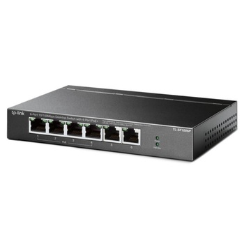 Switch 6 porturi 10 comutator 100Mbps cu port 4PoE TPLink TLSF1006P Switch 6 porturi 10 comutator 100Mbps cu port 4PoE TPLink TLSF1006P