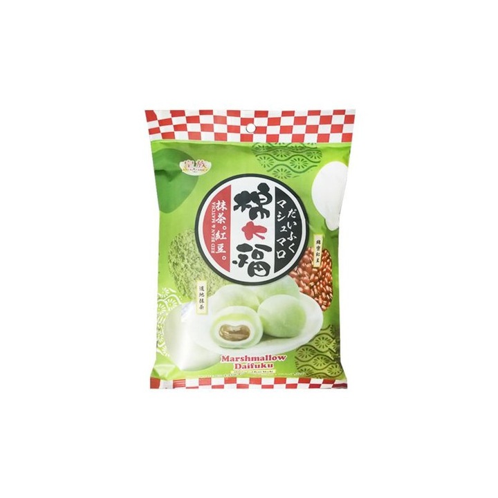 Mochi bezea cu fasole rosie si ceai Matcha 120g - Royal Family