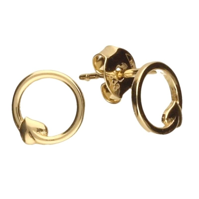 Cercei Dama, Model Frunza, Aur 333, 0.7 cm, 0.68 g